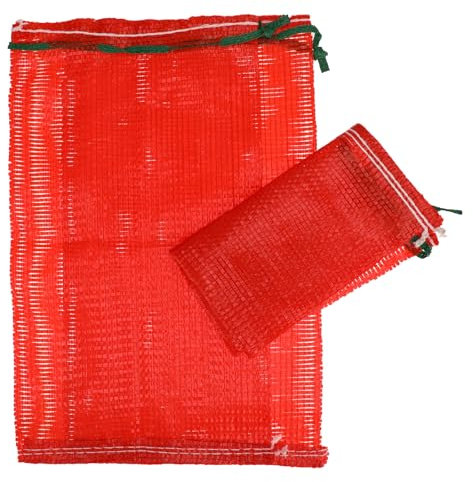 Psyqtsuary 18.5'' x 10'' 5pcs Large Hanging Mesh Storage Net Bags for Vegetables, Mesh Onion Bags, Onion Storage Bag, Reusable Produce Bags, Kindling Carrot Onion Bag for Garden Farm