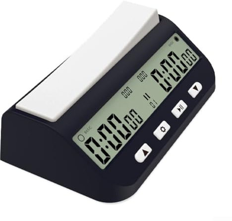 Yuanpgky |Chess Clock Upgrad Digital Chess Clock Timer | With Bonus & Delay Countdown Function |For Chess 2-Player Board Game, For International Chess