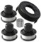 Bobine di Filo per Tagliaerba Compatibili con Black e Decker Sostituisci GL250 GL310 GL360 GL360SB, Bobina di Ricambio del tagliaerba in nylon (3 bobine+1 Copri Bobina+1 molla)