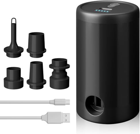 ytorgr Electric Air Pump for inflatables,Portable Mini Air Bed Pump Rechargeable Deflate Inflatable for Paddling Pool Boats Swimming Sleeping Pads