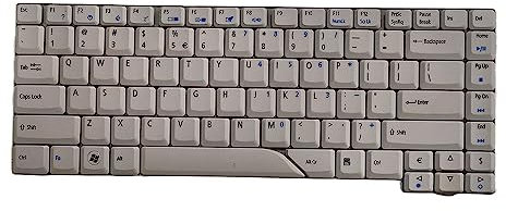 JYJYGDM Pièces d'ordinateur Portable Nouveau Anglais International for Acer Aspire 4220 4520 4710 4920 5220 5520 5920 6920 NoBacklight Blanc Ordinateur Portable Clavier D'ordinateur Portable