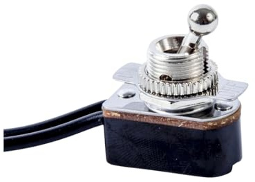 Gardner Bender GSW-125 Electrical Toggle Switch, SPST, ON-Off, 6 A/125V AC, 6 inch Wire Terminal
