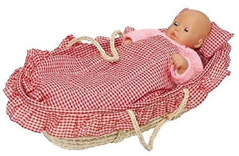 Goki 15252 - Puppentragekorb mit Bettzeug