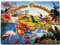World By Shotglass Kühlschrankmagnet, Motiv: Dominikanische Republik, Karibik, Souvenir-Magnet, 8 x 5,4 cm