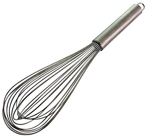 250 mm Schneebesen Rührbesen Drahtbesen Schaumschläger Edelstahl Draht 1,6 mm 24 Drähte