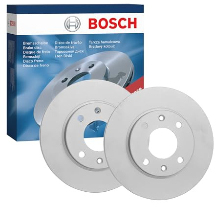 Bosch BD2033 Bremsscheibensatz - 247.4 mm belüftete Scheiben - Vorderachse - ECE-R90-zertifiziert - hohe Kühlleistung, verlässliche Bremsleistung, Korrosionsschutz - 1 Satz aus 2 Scheiben