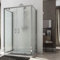 Box Doccia 3 lati 70x110x70 CM H185 trasparente mod. Sintesi Trio 2 Ante
