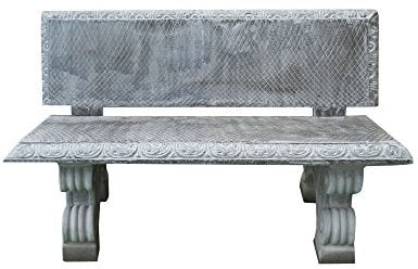 ARTISTICA GRANILLO PANCHINA in Cemento, INERTI in Pietra LAVICA Misura 130X75 H77 CM.