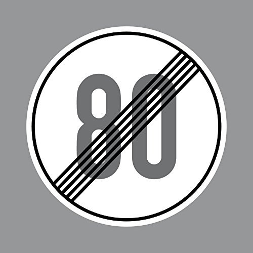 GreenIT Aufkleber 10cm schneller als 80 kmh km/h Sticker Mofa Roller Moped Vespa Kart Quad Scooter Racing Rennwagen Motorsport Spaßaufkleber (1)