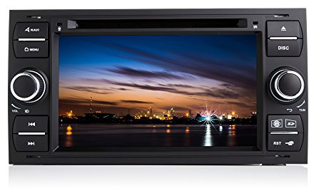 XISEDO Android 7.1 Autoradio 2 DIN Radio de Coche 7 Estéreo Navegación GPS con Reproductor De DVD para Ford Focus(2005-2007), C-MAX, S-MAX, Ford Fiesta, Connect, Kuga, Fusion, Galaxy (Negro)