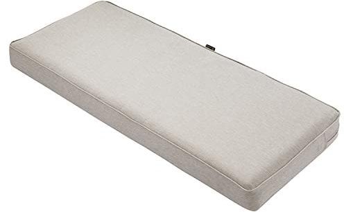 Classic Accessories Montlake Wasserabweisendes Outdoor-Bankkissen, Terrassenmöbel, Schaukelkissen, 137 x 45 x 7,6 cm, Grau meliert