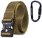 GRULLIN MOLLE Taktische Rigger Gürtel militärischen Schnellverschluss Schnalle Werkzeuggürtel, 3.2CM Nylon Web EDC Waistbelt, Ideal für Jeans, Cowboy, Casual & Work Wear（Bräunen-33）