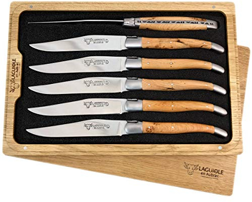 LAGUIOLE en Aubrac 6 Premium Steakmesser geschmiedet Wacholder