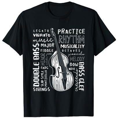Kontrabass Kontrabassist Instrument Musiker Geschenk T-Shirt