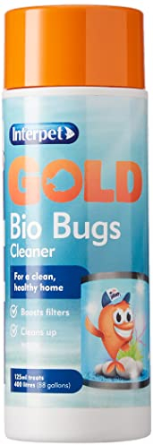 Interpet Gold Bio Bugs Cleaner for Goldfish Bowls, Fish Tanks, Aquariums, boosts filters, cleans up waste, 125ml