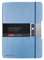 herlitz 50033713 Notizheft flex Leinen, A5, 40 Blatt punktiert, FSC-Mix, Farbe: hellblau, 1 Stück