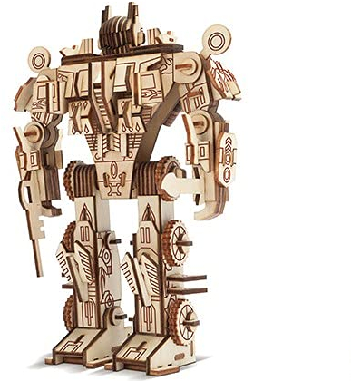 3D Roboter Puzzles,Roboter 3D Puzzle,Roboter aus Holz,3D holzpuzzle Kinder,Roboter Modell,Gebäude Geschenk für Teen und Erwachsene (Robot)