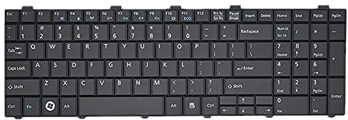 fqparts Replacement Laptop Tastatur für for Fujitsu Lifebook AH530 Amerikanische Version Schwarz