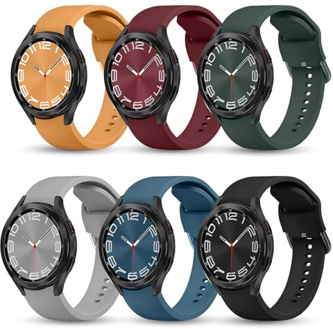 Armband Kompatibel mit Samsung Galaxy Watch 6/5/4 armband 40mm 44mm/Galaxy Watch 6 Classic armband 43mm 47mm/Galaxy Watch 5 Pro armband/Watch 4 Classic 42mm 46mm 20mm Sportarmband für Damen Herren