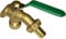 GS1 UK Future Build Supplies Ltd 1/2'' Quarter Turn Lever Action Outside Garden Bib Tap with Built in Wall Plate Elbow with Hose Connector