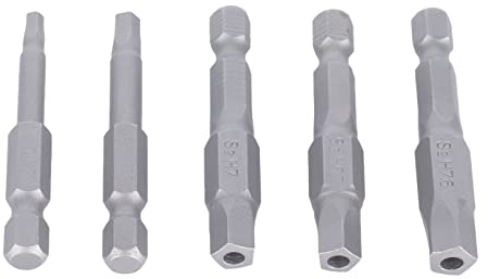 PUNTE PENTAGONALI, PUNTE PENTAGONALI MAGNETICHE, SET DI PUNTE PER TRAPANO CHIAVE MAGNETICA, 5 PEZZI PUNTE PER CACCIAVITE A TESTA DUREVOLE PER TRAPANO AVVITATORE