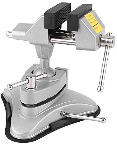 Pinces à ventouse pour étau, mini étau à ventouse de table, étau à pince rotative à 360 ° en alliage d'aluminium, pince de table à étau de largeur de mâchoire de 70 mm pour la menuiserie d'établi