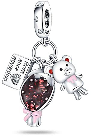 Pandach Amour Cœur Perles Charms Argent Sterling 925 Breloque Bead Compatible pour Européen Bracelets