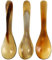 HEMOTON 3pcs Horn Coffee Spoon Pearl Horn Spoon Stirrer Dinner Spoons Cake Dessert Spoons Coffee Spoons Caviar Serving Shell Cake Spoon Tea Spoons Sugar Ox Office Horn Vintage
