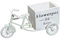 Warmhm Deko Fahrrad Blumentopf Vintage Blumenständer Holz Pflanzkorb Blumentreppe Fahrrad Pflanzwagen Blumentopf Ständer Blumenkorb Blumenregal Blumentopfhalter für Garten Balkon