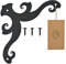 MORIA DESIGNEcken ‎‎‎‎‎‎200 x 200 x 2 mm |Ecken für Fensterladen, dekorative Metallecke, Zierwinkelband,dekorative Ecke, Scheinwinkelband für Fenster | Pulverbeschichtet | Schwarz - Matt