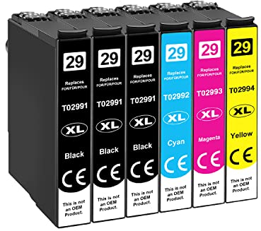 Tinnee 29XL Druckerpatronen-Kompatible für Cartucce Epson XP 245 Epson 29XL Epson 29 XL Tintenpatronen für Expression Home XP-342 XP-352 XP-442 XP-245 XP-235 XP-332 XP-247 XP-335 XP-432 XP-435 XP-345