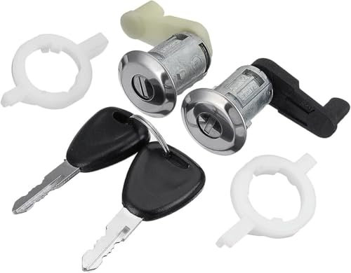 Autocraft (Lot de 2) Barillets de Porte Avant Gauche et Droit avec clés compatible MEGANE 1 SCENIC 1 CLIO 2 MASTER OEM 7701468981 7701468982
