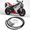 Interruttore Manubrio Moto 25Mm,Interruttori Powersports,25Mm/0.98In Faretti In Acciaio Impermeabile Interruttore Faro Manubrio Per Bicicletta Moto Argento