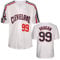 YIMCANLI Herren Ricky Vaughn Movie Jersey #99 Stitched 90s Hip Hop Baseball Trikots Shirts Weiß Navy Grau, Weiss/opulenter Garten, 3X-Groß