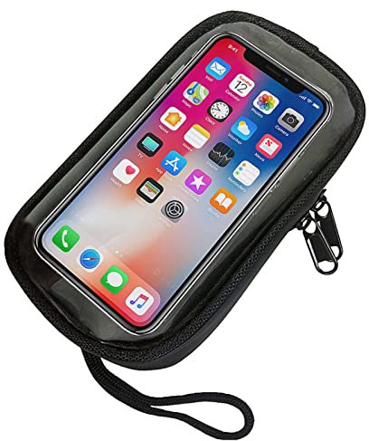 Motorcycle Fuel Tank Bag, Tankrucksack Tankrucksack Satteltasche, Motorrad-Handytasche Mit Magnetischer Adsorption, Durchsichtige Mobile Tasche Mit Reserviertem Wagenheber Für Camping, Wandern