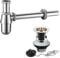 Nes Home Basin Sink Bottle Trap Waste and Plug,Chain, Slotted Drain Waste Chrome