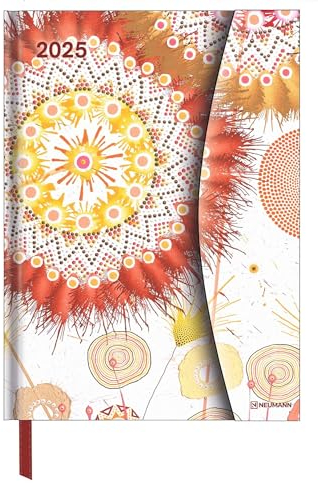 N NEUMANNVERLAGE - Dan Bennett 2025 Diary, 16x22cm, Taschenkalender mit Magnetverschluss und Lesebändchen, Tasche für Visitenkarte, Jahres- und ... internationales Kalendarium: Magneto Diary