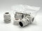 Pack of 2 M32 White 32mm IP68 Waterproof Nylon Cable Glands, Locknut and Washer for 18mm - 25mm Cables, Compression Stuffing Gland Connector Sparky Market