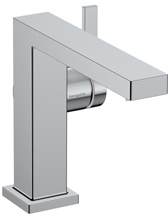 hansgrohe Tecturis E 73021001 - Rubinetto moderno per lavabo da bagno, 1 maniglia, 1 foro da 15,2 cm, cromato