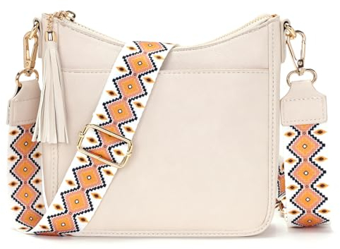 SOGYECS Kleine Handtasche Damen Umhängetasche Klein Crossbody Bag und Handytasche Zum Umhängen Bags for Women Beige