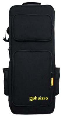 Harilla Saxophonkoffer mit Taschengriff, wasserabweisend, gepolstert mit Rollen, stoßfest, Aufbewahrungskoffer für Klarinette, Saxophon-Gigbag, Rucksack