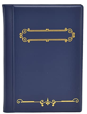 Münzsammelbuchhalter mit 120 Fächern und Großem Fassungsvermögen für Sammler mit Rutschfestem Design und Guter Wasserbeständigkeit für Münzen, Scheine, Pennys, (BLUE)