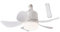 Xijobido Ventilador de bombilla con control remoto,Ventilador de techo con casquillo de luz - Ventilador de bombilla pequeña con control remoto | Bombillas de ventilador creativas con 3 modos de luz,