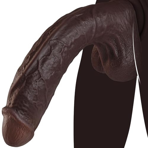 11 Inch Realistic Big Black Dildo Sex Toy, Lifelike Huge Thick Dildo