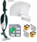 BUYBUY Kit 12 Sacchetti compatibili per Folletto VK135 MCS002B, 12 Profumi MCS009A,2 Hepa MCS004B, 2 filtri MCS008B