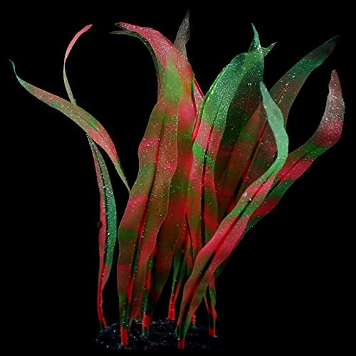 TAKOXIA Aquarium-Tang-Dekoration, Silikon, Meeresalgen, Aquarien, Ornamente, realistisch, bunt, 17,8 cm hoch, leicht zu reinigen