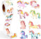 Einhorn Aufkleber - 500 Stück Belohnungssticker für Kinder, Runde Unicorn Scrapbooking Aufkleber