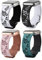 Fullmosa 4 Pezzi Cinturino Sport Compatibile Apple Watch Cinturino 42mm 40mm 41mm 38mm Donna, Farfalla Cinturini in Silicone per Apple Watch Series 10 9 8 7 6 5 4 3 2 1 iWatch SE