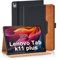 Vkooer Custodia per Lenovo Tab K11 Plus/M11 Plus 11.45 2024 Cover Protettiva Pelle PU con Multi-angli Slim Fit Folio Pieghevole e Supporto Funzione Flip Tasca Case per Lenovo Tab K11 Plus - Nero