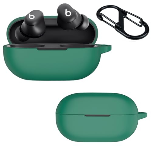 Heioloo Kompatibel mit Apple Airpods 4 Schutzhülle – Schutzhülle, Silikongehäuse, kratzfest und stoßfest (dunkelgrün)